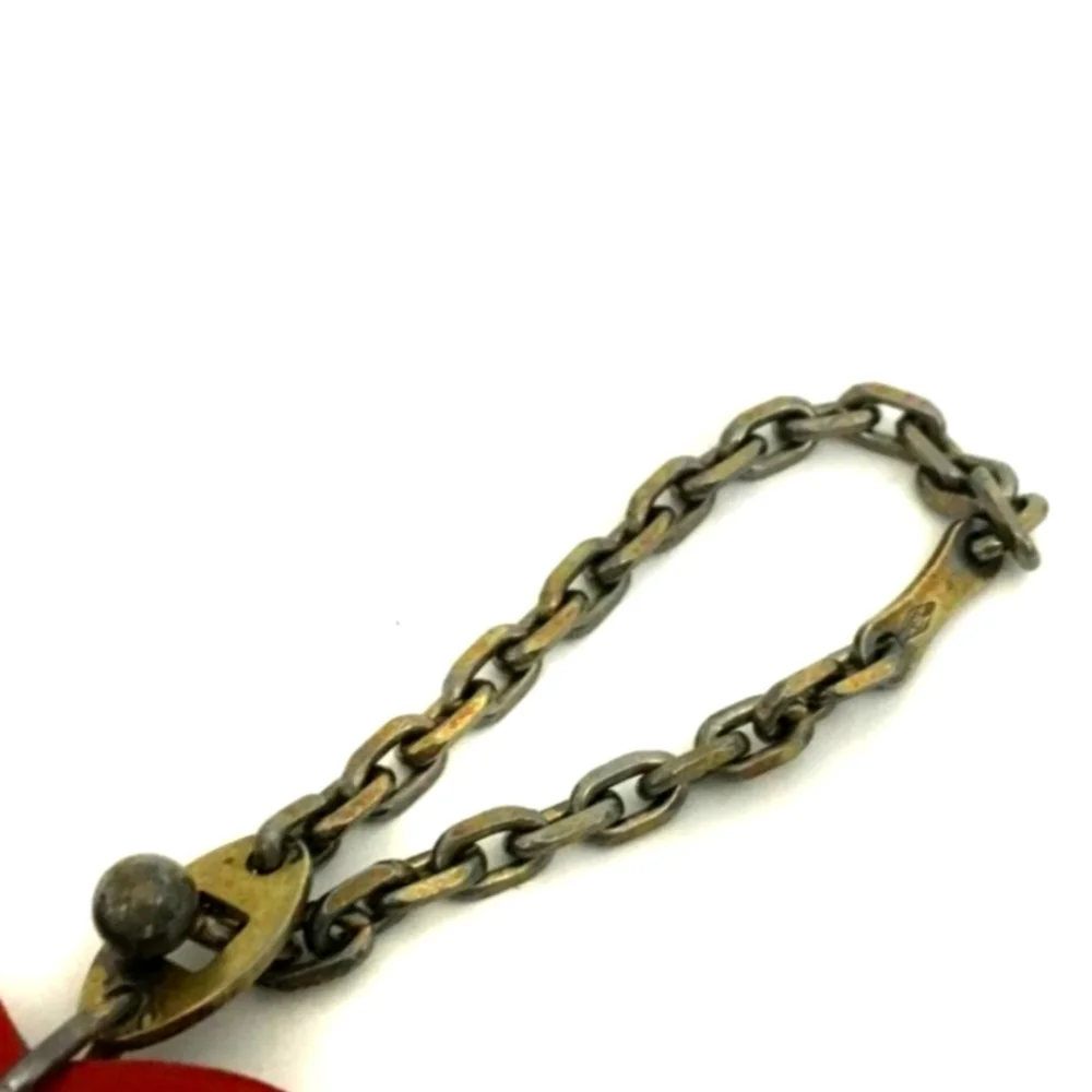 HERMES APPLE MOTIF LEATHER FRUIT BAG CHARM